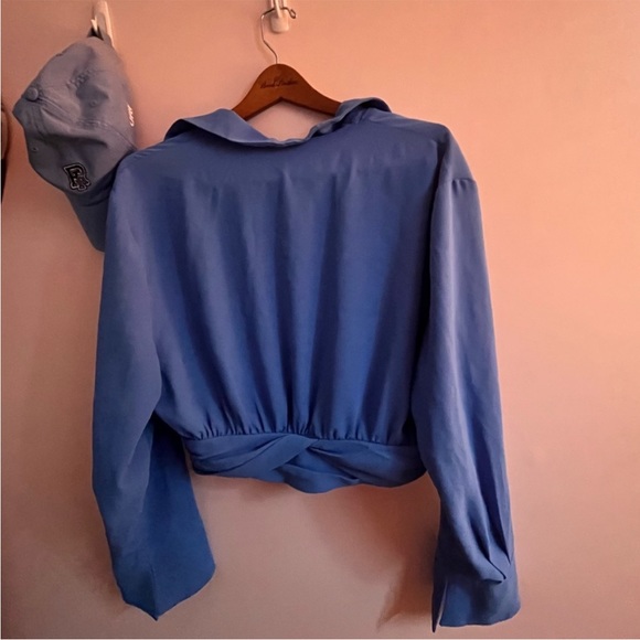 Princess Polly Blue Blouse - Picture 3 of 4